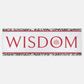 Wisdom Scarf Black White Red