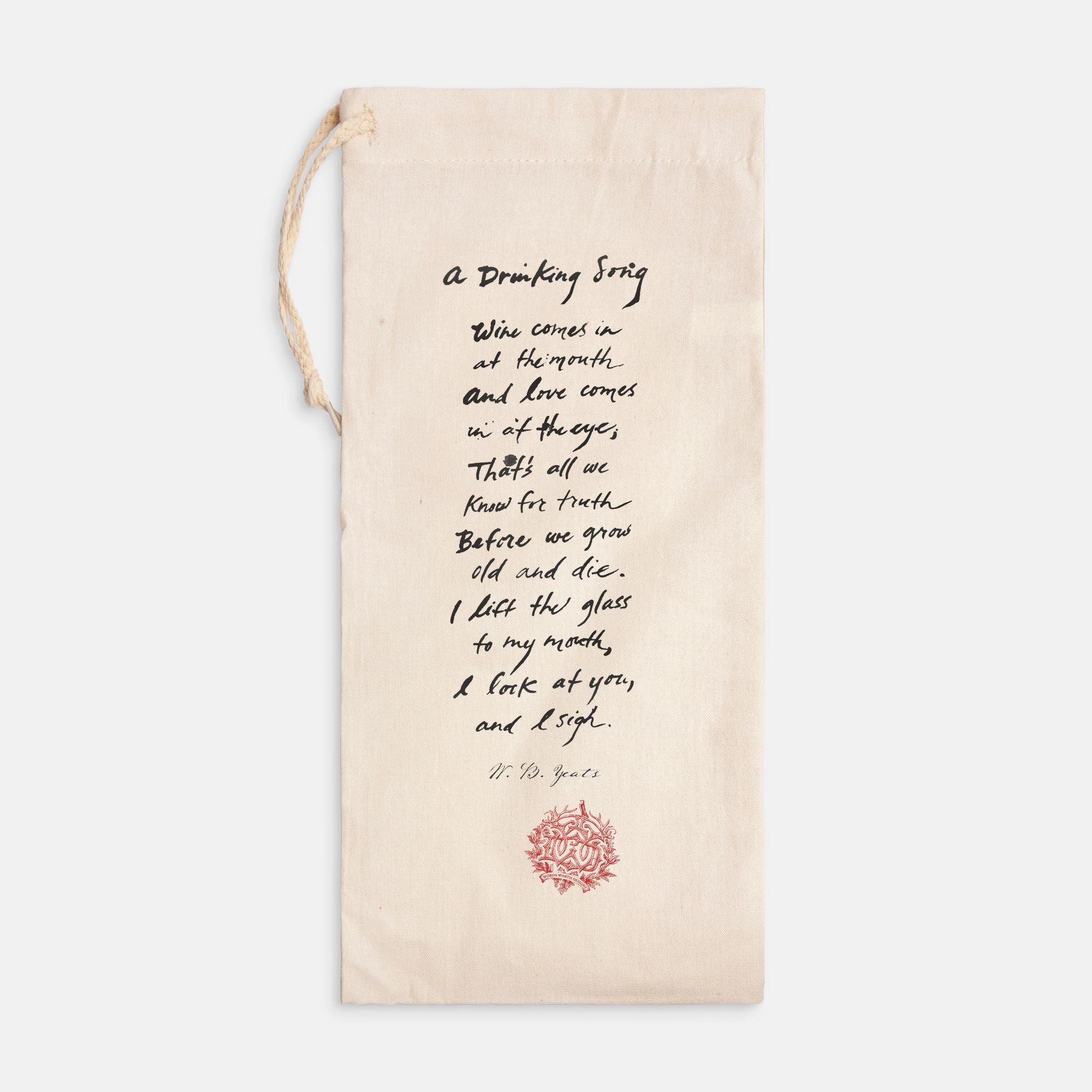 Wine Bag (Canvas) - Drinking Song Vertical