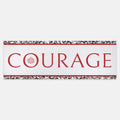 Courage Scarf Black White Red