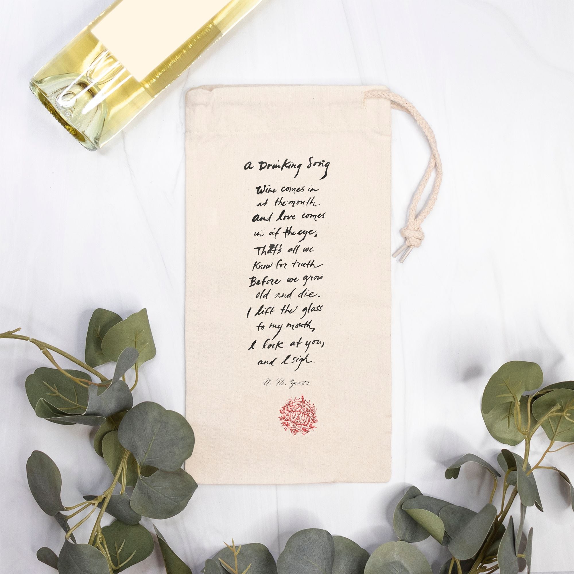 Wine Bag (Canvas) - Drinking Song Vertical