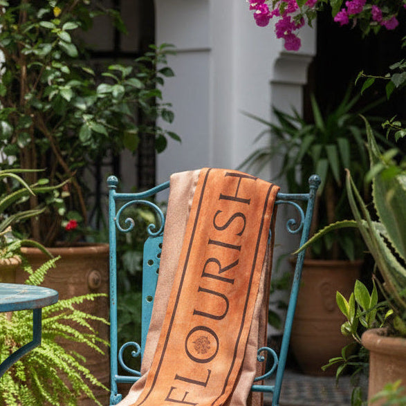 Flourish Scarf Ochre