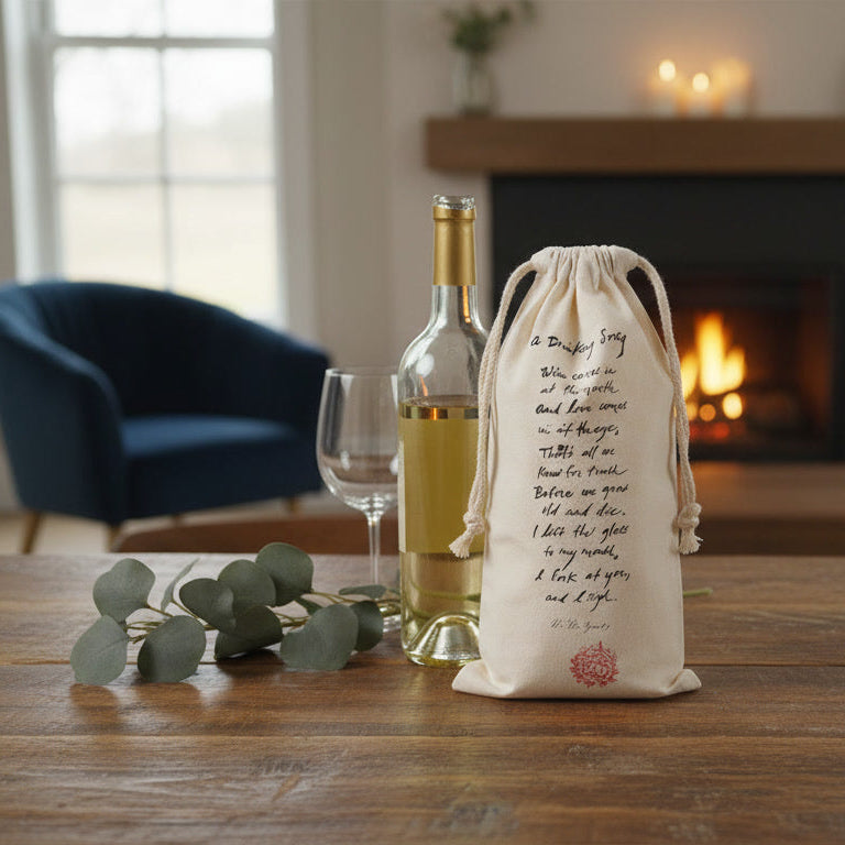 Wine Bag (Canvas) - Drinking Song Vertical